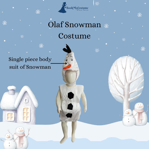 BookMyCostume Happy Frosty Friend Character Kids Fancy Dress Costume